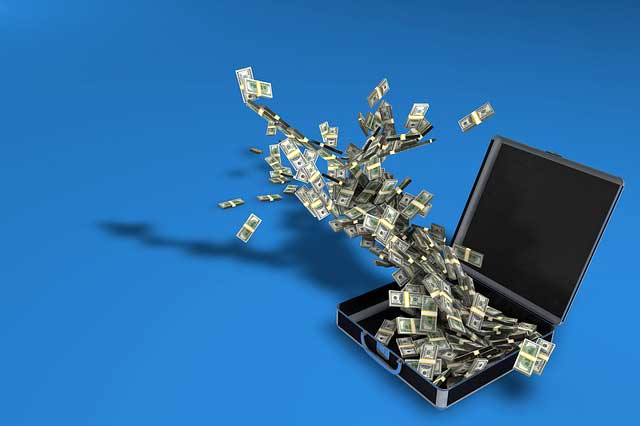 suitcase money