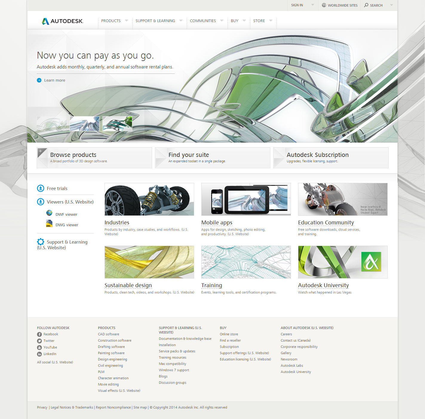 Autodesk Canada website
