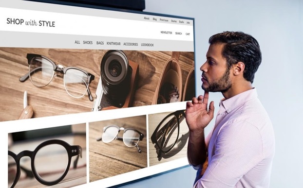 well-designed website for eyewear